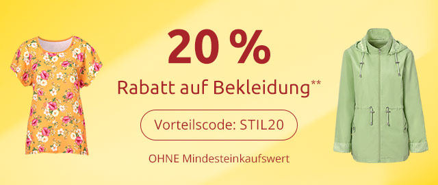 Rabatt auf Bekleidung
