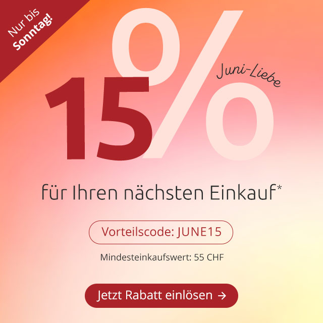 15 Prozent auf ihren Einkauf*