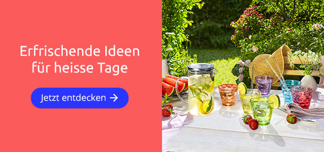 Erfrischende Ideen für heisse Tage