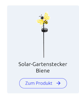 Solar-Gartenstecker Biene