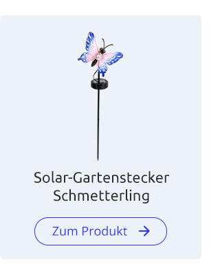 Solar-Gartenstecker Schmetterling