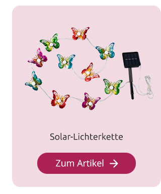Solar-Lichterkette „Schmetterling“, 2,5 m