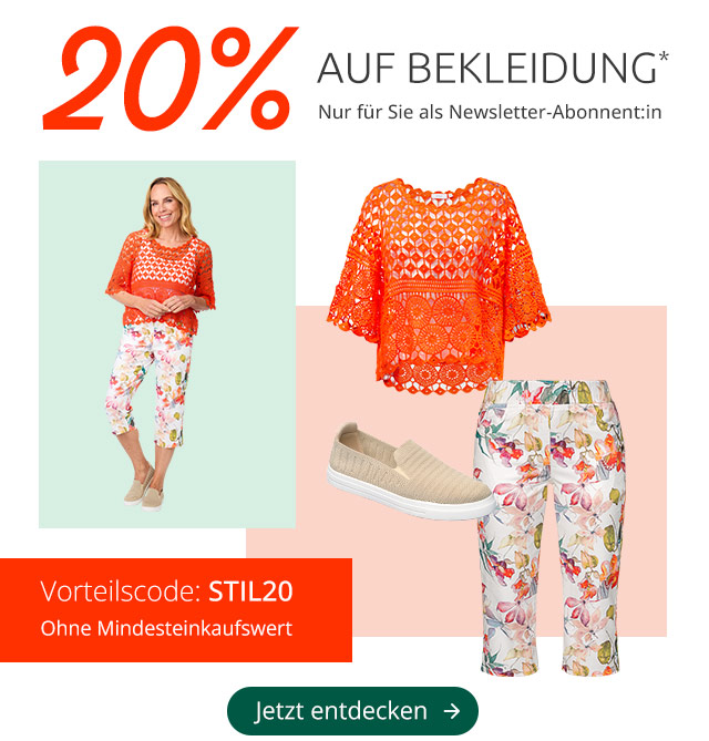 Bekleidung 20% 