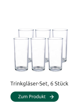 Trinkgläser-Set, 6 Stück