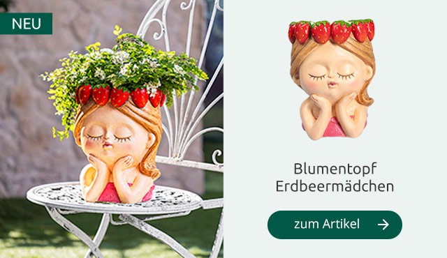 Blumentopf „Erdbeermädchen“