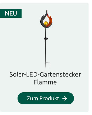 Solar-LED-Gartenstecker Flamme