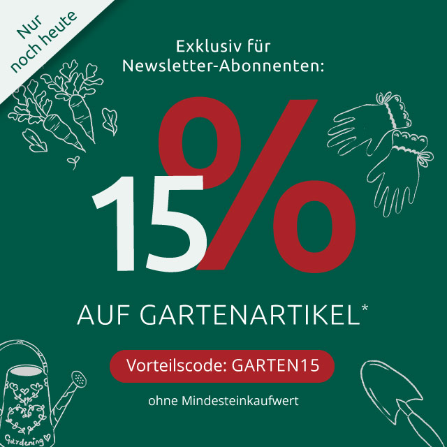 15% auf Garten sparen