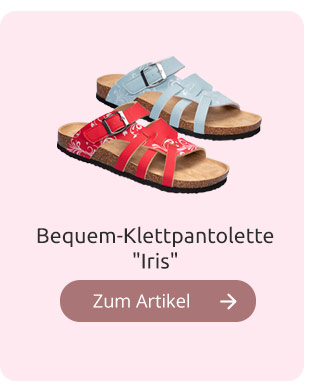 Bequem-Klettpantolette 