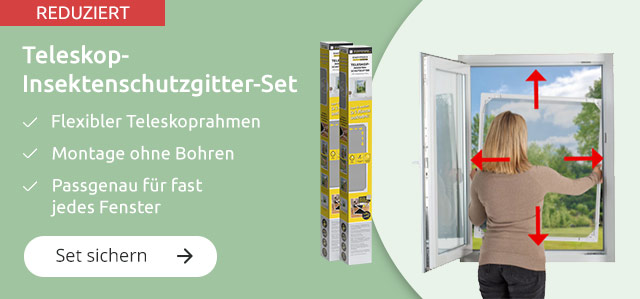 Teleskop-Insektenschutzgitter-Set 