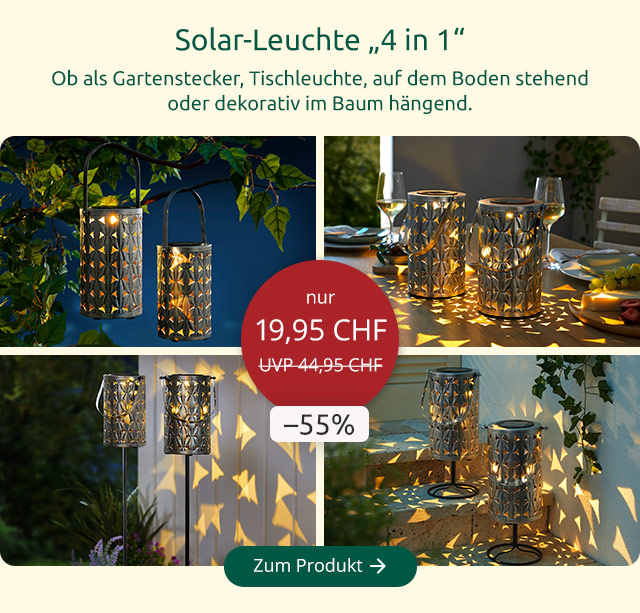 Solar-Leuchte „4 in 1“