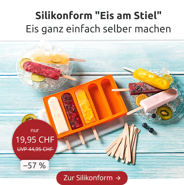 Silikonform Eis am Stiel