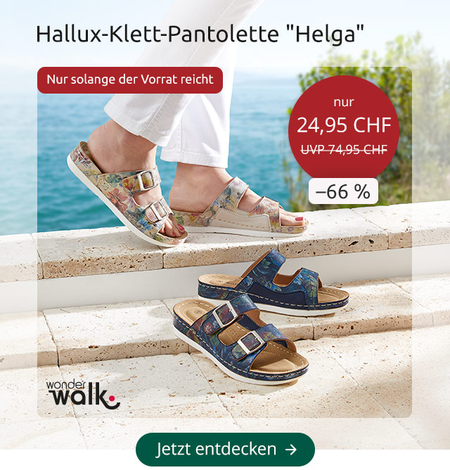 Hallux-Klett-Pantolette „Helga“