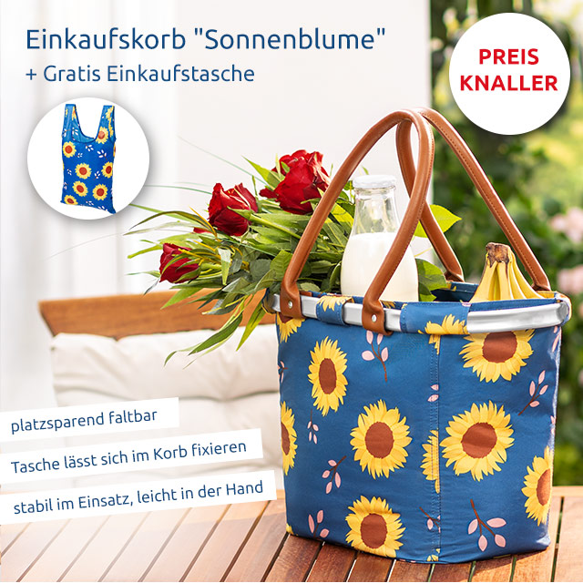Einkaufskorb + Gratis Tasche