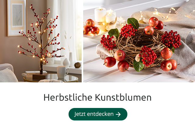 Herbstliche Kunstblumen