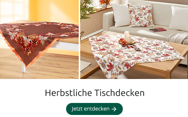 Herbstliche Tischdecken