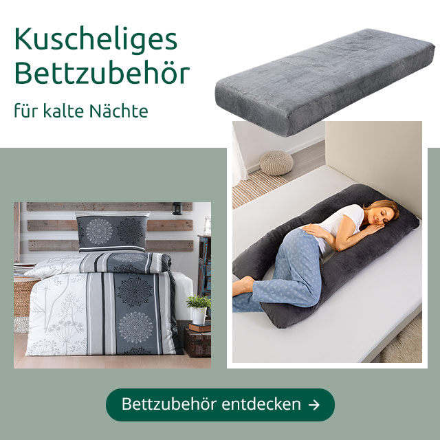 Kuscheliges Bettzubehör
