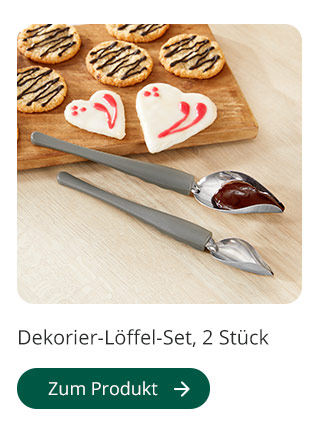 Dekorier-Löffel-Set, 2 Stück