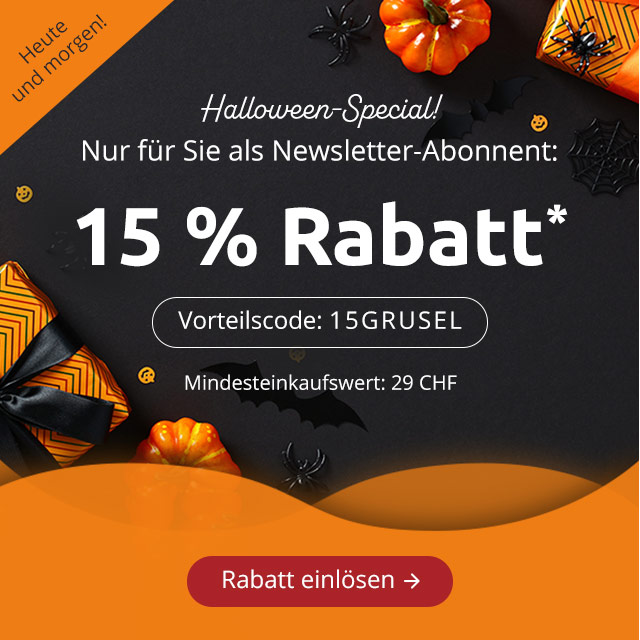 15 Prozent Halloween Rabatt*