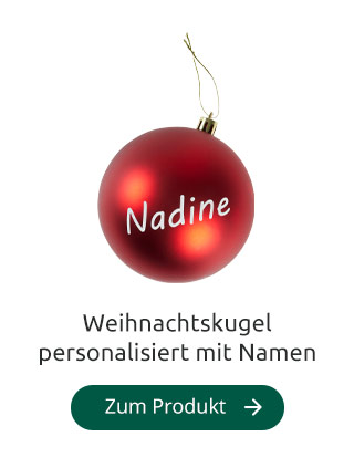 Weihnachtskugel personalisiert mit Namen
