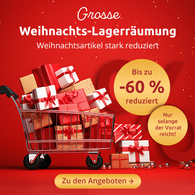 Grosse Weihnachts-Lagerräumung