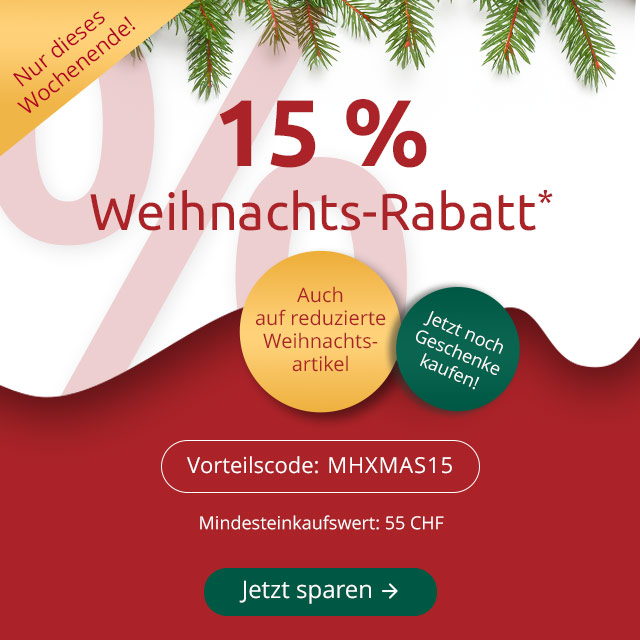 15 % Weihnachts-Rabatt*