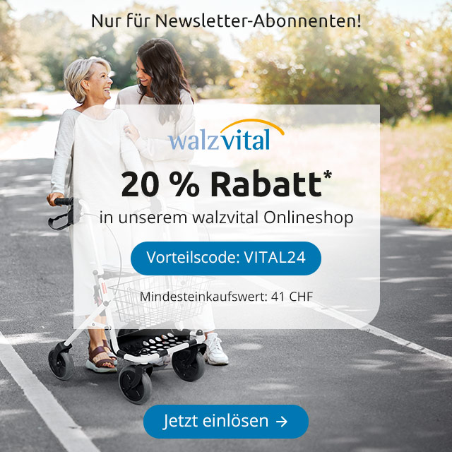 20 % Rabatt* in unserem walzvital Onlineshop