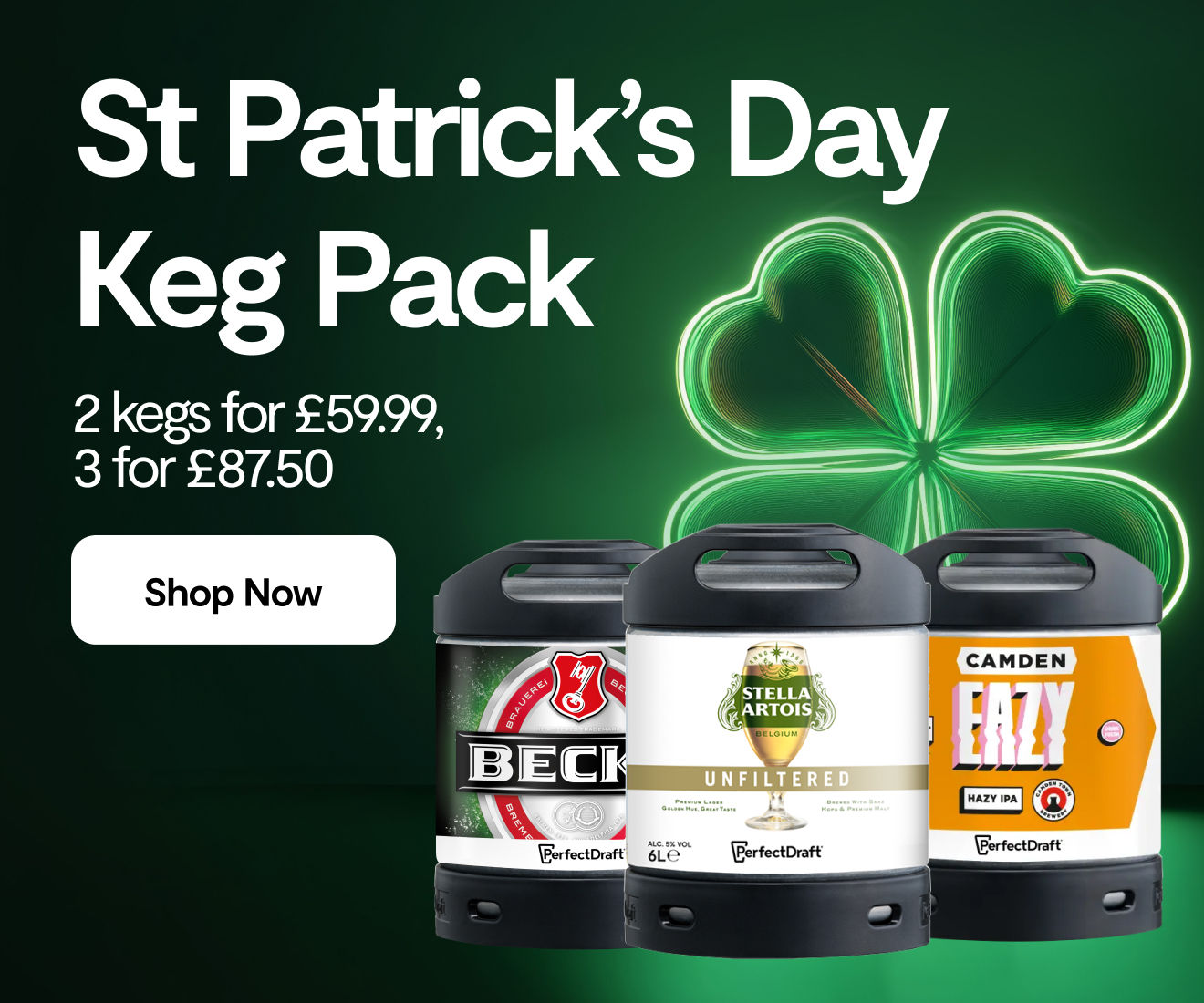 St Patrick's Day Keg Pack
