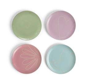 Tilly Ramsay Side Plate 23cm Set of 4, Accents