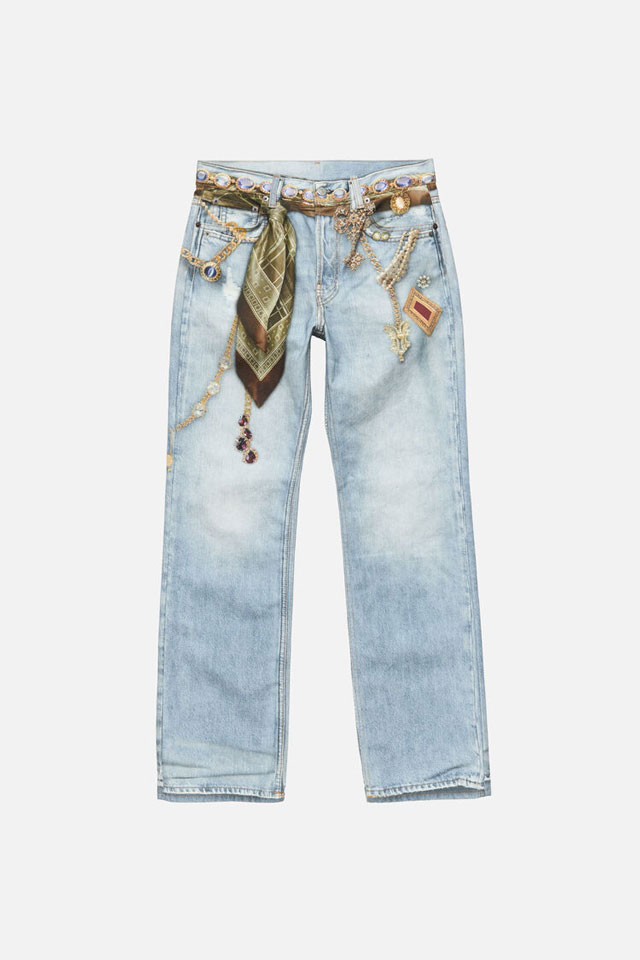 Jewelled Illusion On Denim