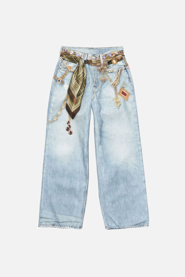 Jewelled Illusion On Denim
