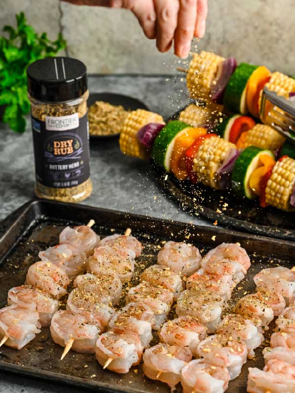 Buttery Herb Grilled Shrimp