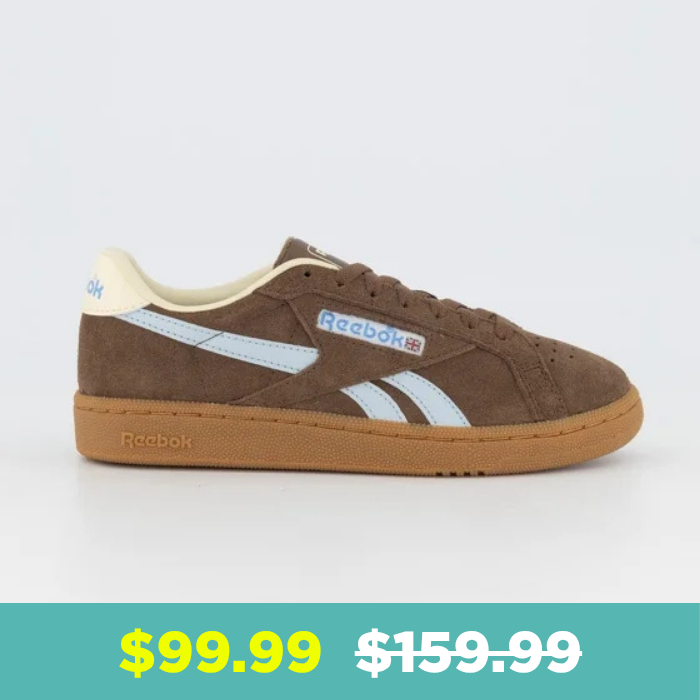 Shop Reebok Womens Club C Grounds UK Sneaker in Brown at Platypus