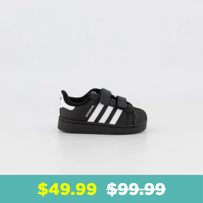Shop adidas Toddler Superstar II Comfort Closure Sneaker in Black at Platypus