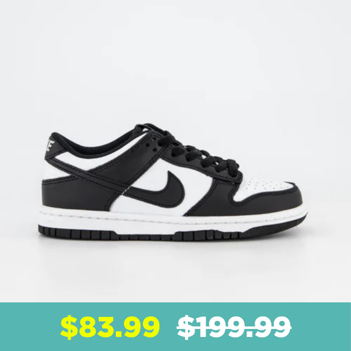 Shop Nike Junior Dunk Low Panda Sneaker in Black at Platypus