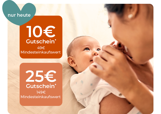 NUR HEUTE - 10 € Gutschein* ab 49 € Einkaufswert - 25€ Gutschein* ab 149€ Einkaufswert