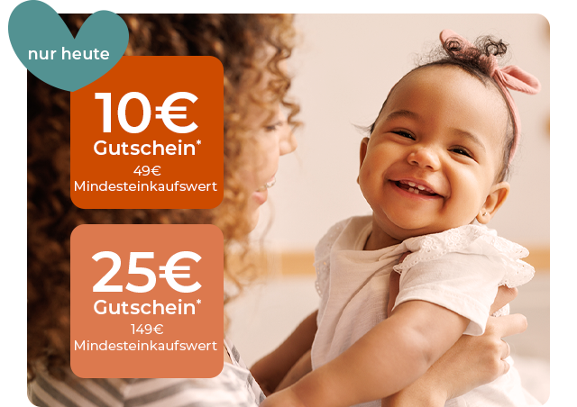 10€ Gutschein ab 49€ - 25€ Gutschein ab 149€