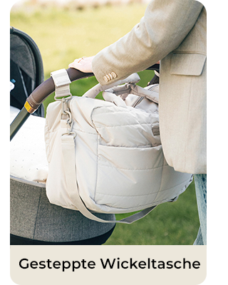 Gesteppte Wickeltasche