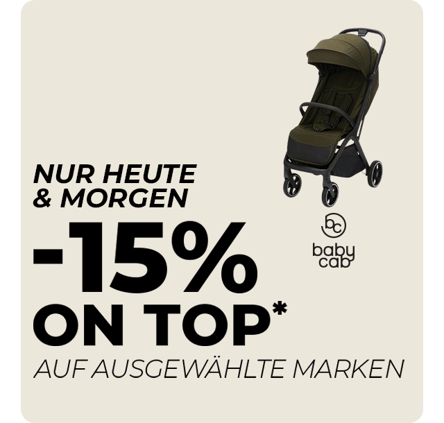 -15% on top* auf ausgewählte Marken