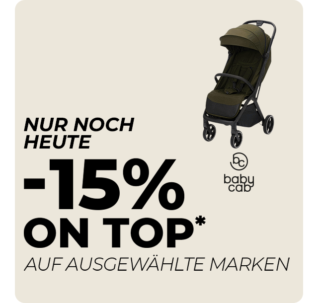 -15% on top* auf ausgewählte Marken