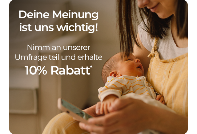 Deine Meinung ist uns wichtig! Nimm an unserer Umfrage teil und erhalte 10% Rabatt*