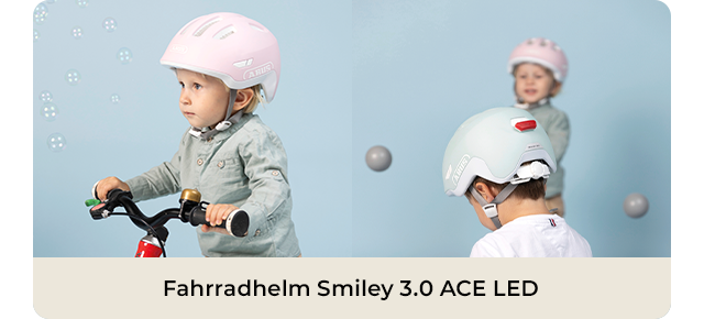 Fahrradhelm Smiley 3.0 ACE LED pure rose