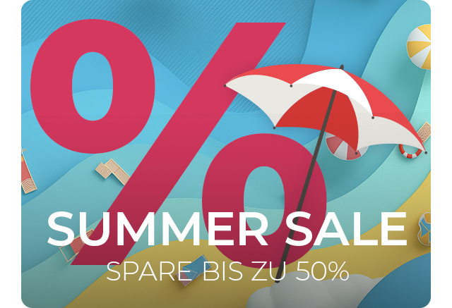 SUMMER SALE - Spare bis zu 50%