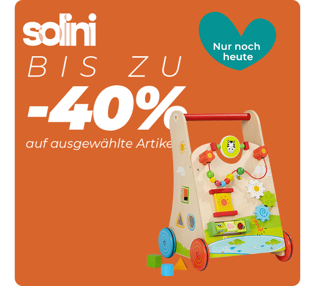 Nur noch heute: solini bis zu -40% auf ausgewählte Artikel