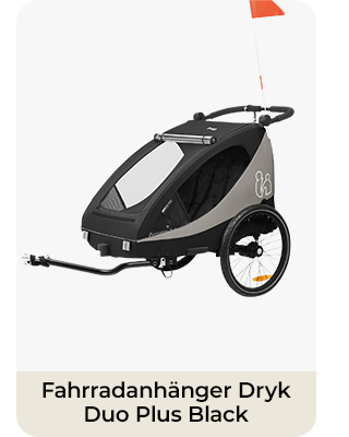 Fahrradanhänger Dryk Duo Plus Black