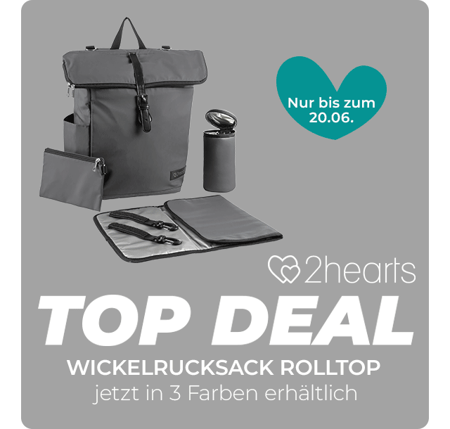 Nur bis zum 20.06. - 2hearts Wickelrucksack Top Deal