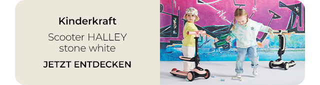 Kinderkraft Scooter HALLEY stone white
