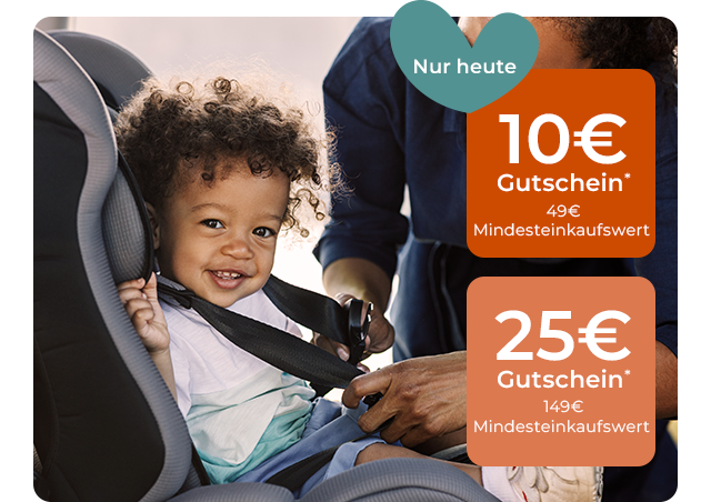 10€ Gutschein* ab 49€ Mindesteinkaufswert oder 25€ Gutschein* ab 149€ Mindesteinkaufswert