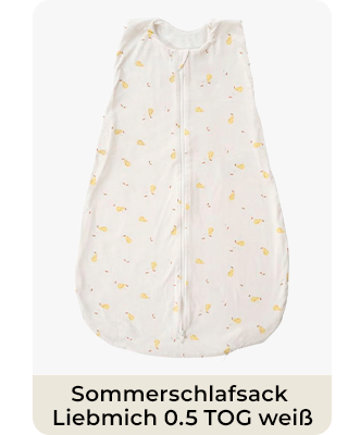 Träumeland Sommerschlafsack Liebmich 0.5 TOG weiß