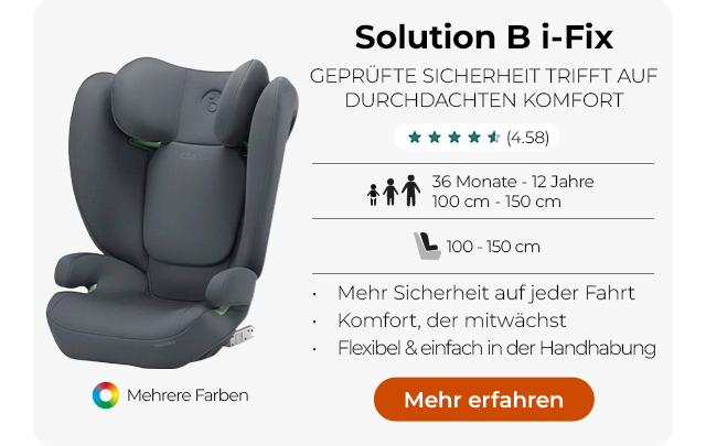 Solution B i-Fix - GEPRÜFTE SICHERHEIT TRIFFT AUF DURCHDACHTEN KOMFORT