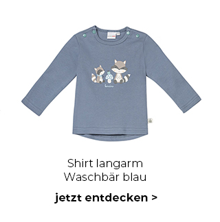 Shirt langarm Waschbär